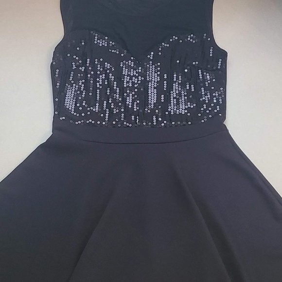 Black Sequin Living Doll Los Angeles Dress - Picture 10 of 10